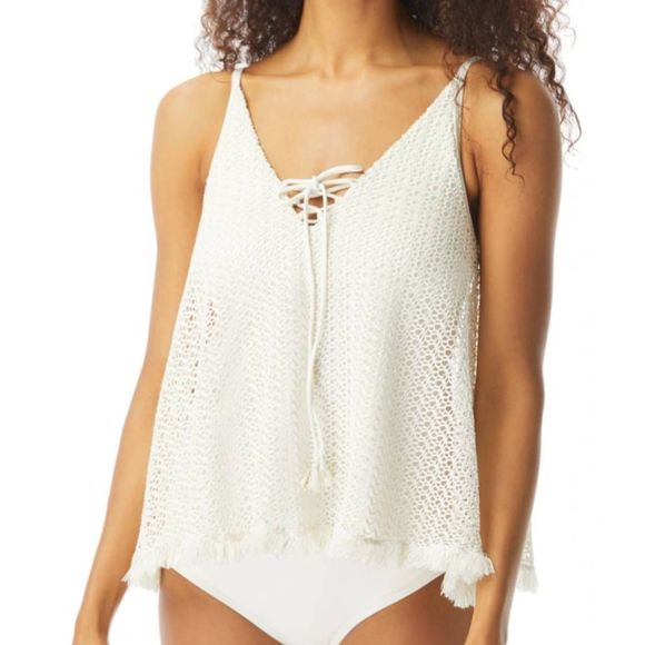 Coco Reef Swim Coco Reef Bra Sized Crochet Underwire Tankini Top
